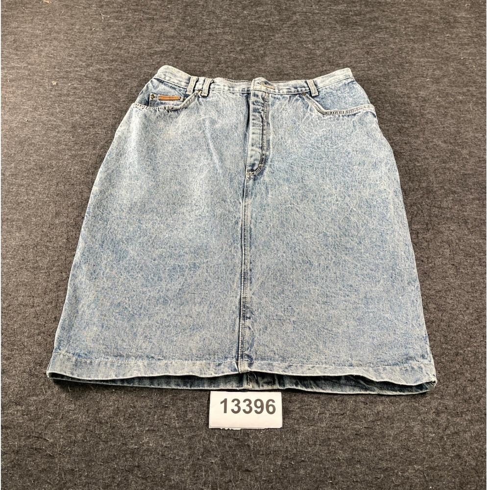 Gitano Midi Skirt Womens 20W Blue Denim Cotton Medium Wash 5 Pockets Casual Work